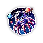 Cosmic Spider Astronaut Sticker (Peel N' Stick)
